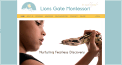 Desktop Screenshot of lionsgatemontessori.org