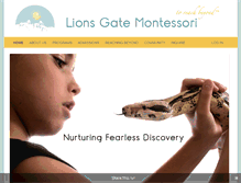 Tablet Screenshot of lionsgatemontessori.org